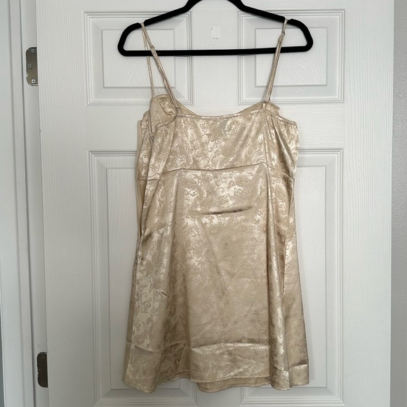 Princess Polly Exclusive Silky Champagne Mini Dress - Picture 6 of 6
